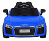 Dvivietis elektromobilis vaikams Audi R8, mėlynas kaina ir informacija | Elektromobiliai vaikams | pigu.lt