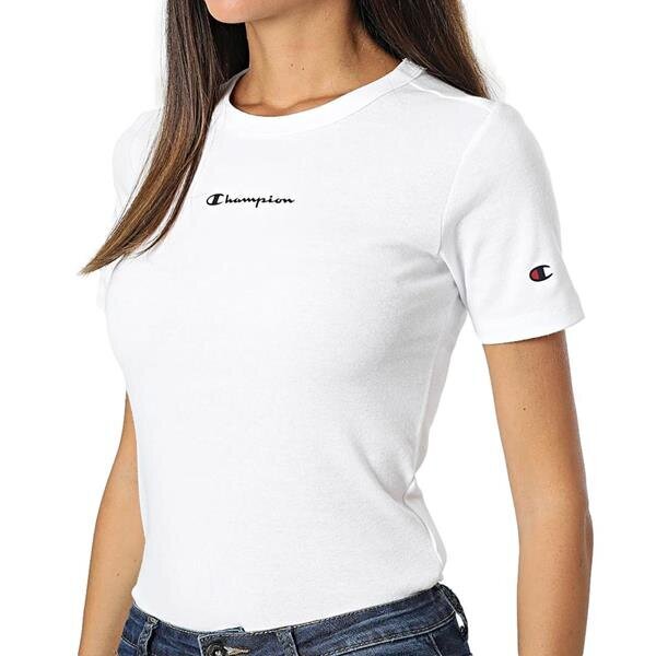 Marškinėliai moterims Champion legacy 115430ww001, balti kaina ir informacija | Marškinėliai moterims | pigu.lt