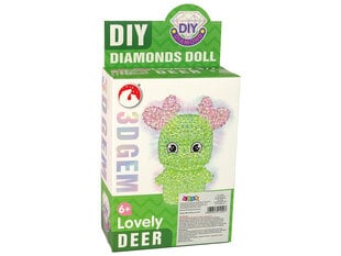 Blizgučių kūrybinis rinkinys Diy Diamonds Doll, žalias kaina ir informacija | Lavinamieji žaislai | pigu.lt