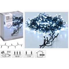 Гирлянда для елки, 120 светодиодных лампочек, холодный белый цвет цена и информация | Гирлянды | pigu.lt