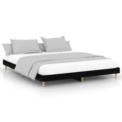 Каркас кровати vidaXL, 120x200 см, черный цена и информация | Кровати | pigu.lt