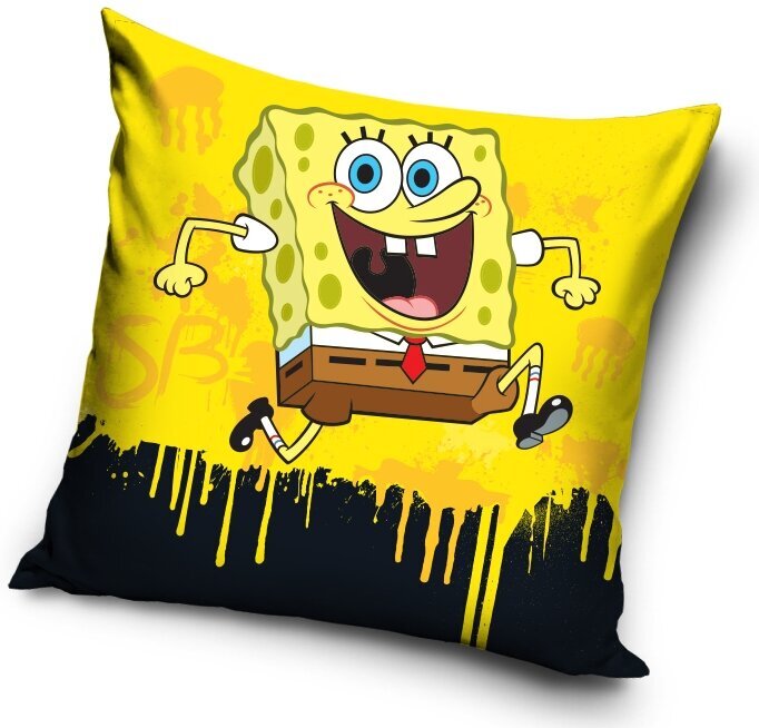 Sponge Bob dekoratyvinės pagalvėlės užvalkalas цена и информация | Dekoratyvinės pagalvėlės ir užvalkalai | pigu.lt