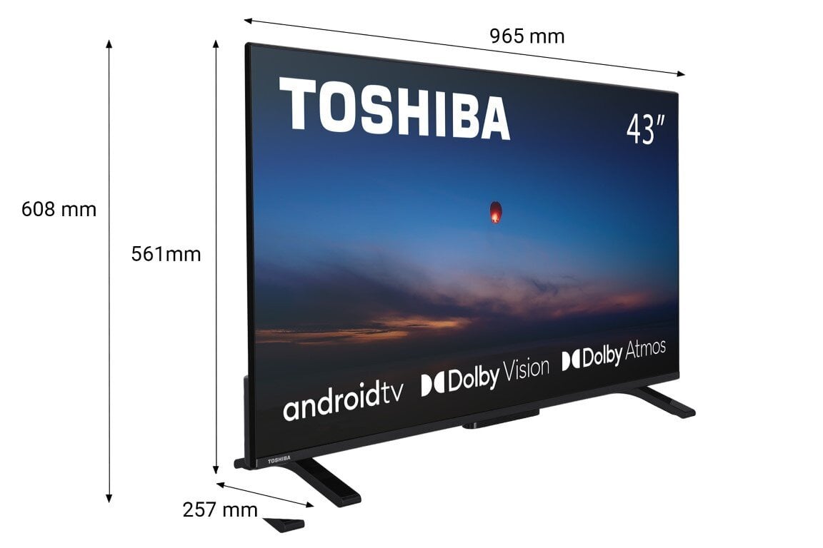 Toshiba 43UA2363DG цена и информация | Televizoriai | pigu.lt