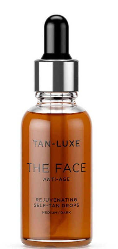 Savaiminio įdegio lašai veido odai Tan Luxe The Face Anti Age Self Tan Drops Medium / Dark, 30 ml kaina ir informacija | Savaiminio įdegio kremai | pigu.lt