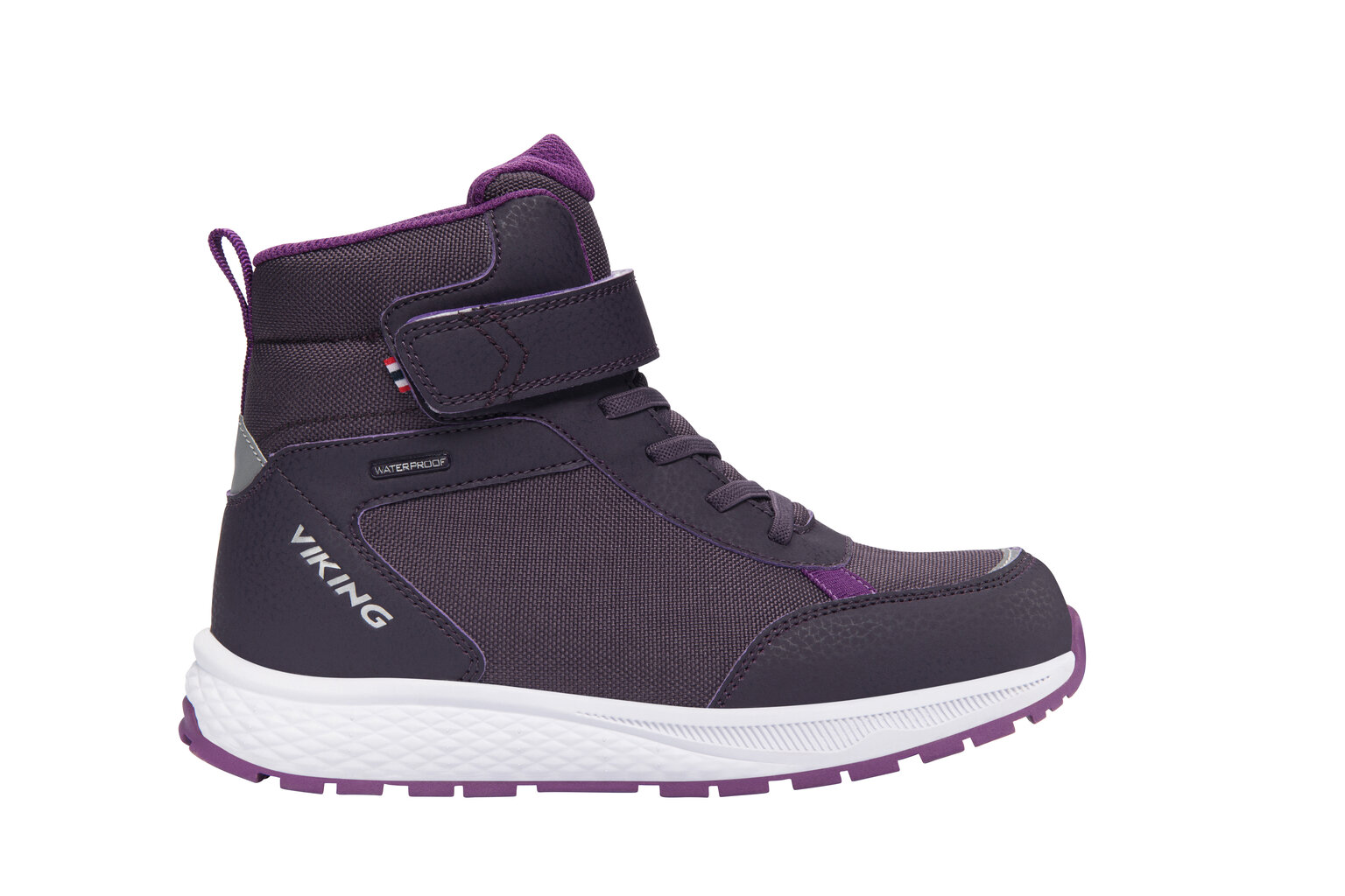 Viking jaunimo žieminiai batai EQUIP WARM WP 1V, tamsiai pilkai violetiniai kaina ir informacija | Žieminiai batai vaikams | pigu.lt