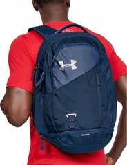 Kuprinė Under Armour Hustle 4.0 1342651-408, 26 l, mėlyna kaina ir informacija | Kuprinės ir krepšiai | pigu.lt