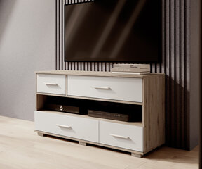 ТВ столик ADRK Atun, белый/коричневый цена и информация | Тумбы под телевизор | pigu.lt
