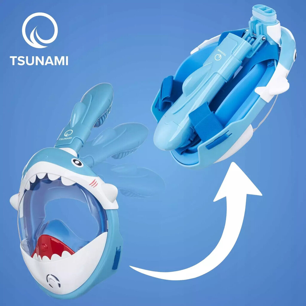 Vaikiška nardymo kaukė Shark Tsunami kaina ir informacija | Nardymo kaukės | pigu.lt