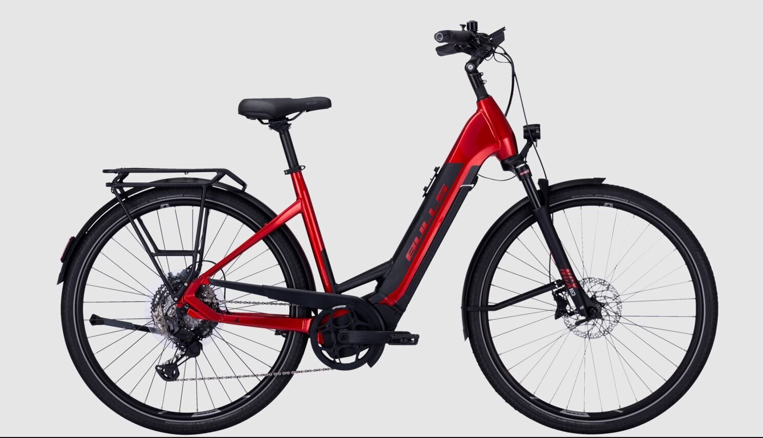 Elektrinis dviratis Bulls Lacuba Evo 11, 28'', raudonas kaina ir informacija | Elektriniai dviračiai | pigu.lt