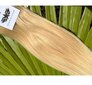Natūralūs prisegami šviesaus aukso blond spalvos plaukų tresai Remy 6 dalių, 24 nr. kaina ir informacija | Plaukų aksesuarai | pigu.lt