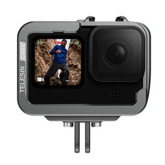 Aluminiowa obudowa zabezpieczająca Telesin do GoPro Hero 12 / 11 / 10 / 9 z uchwytem pionowym kaina ir informacija | Veiksmo ir laisvalaikio kameros | pigu.lt