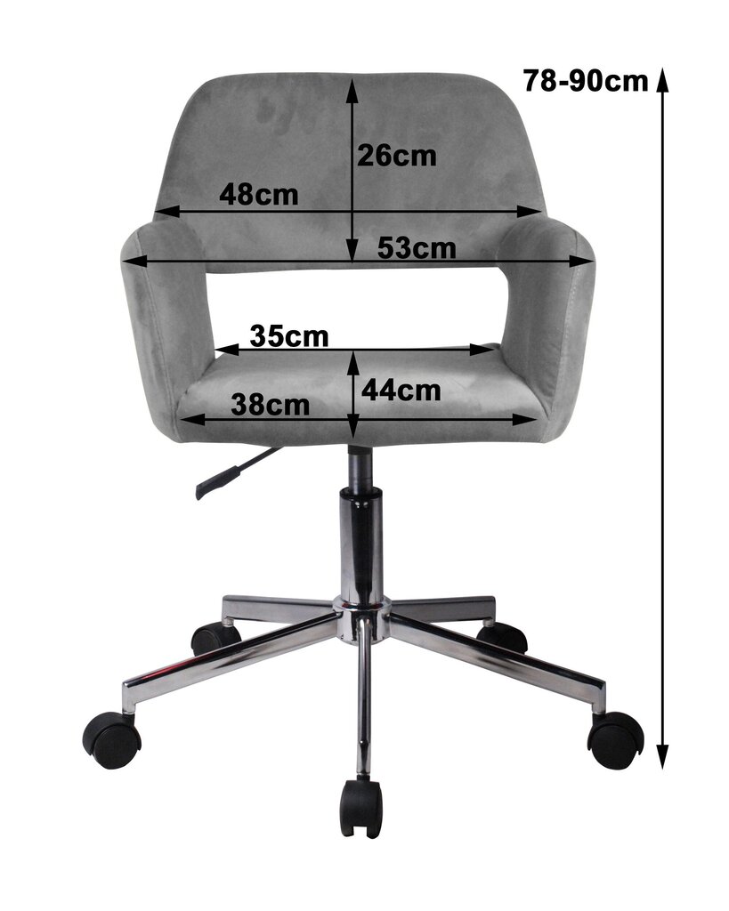 Biuro kėdė Akord FD-22, juoda kaina ir informacija | Biuro kėdės | pigu.lt