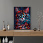 Tapyba pagal skaičius Oh Art! Įvairiaspalvė katė, 40x50 cm цена и информация | Tapyba pagal skaičius | pigu.lt