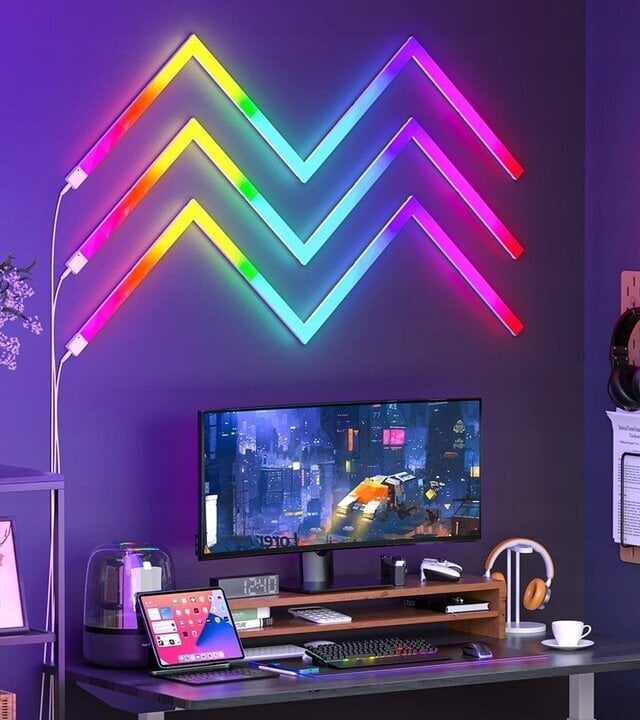RGB sieninis šviestuvas kaina ir informacija | Sieniniai šviestuvai | pigu.lt