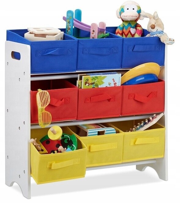 Vaikiškų žaislų lentyna MPMAX, įvairiaspalvė kaina ir informacija | Vaikiškos lentynos | pigu.lt