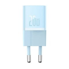 Mini wall charger Baseus GaN5 20W (blue) цена и информация | Зарядные устройства для телефонов | pigu.lt