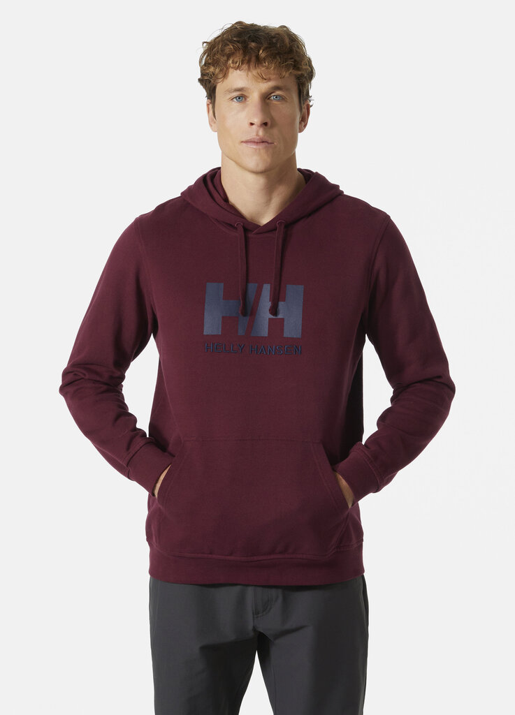 Helly Hansen vyrišas džemperis HH LOGO, bordo цена и информация | Džemperiai vyrams | pigu.lt