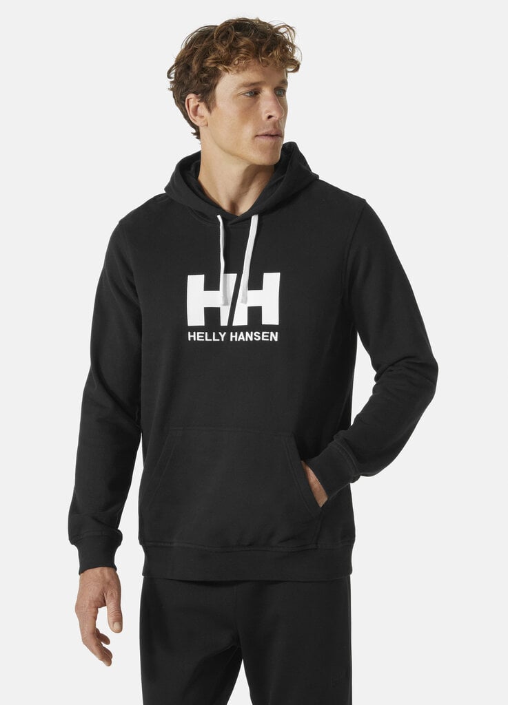 Helly Hansen vyriškas džemperis HH LOGO, juodas цена и информация | Džemperiai vyrams | pigu.lt