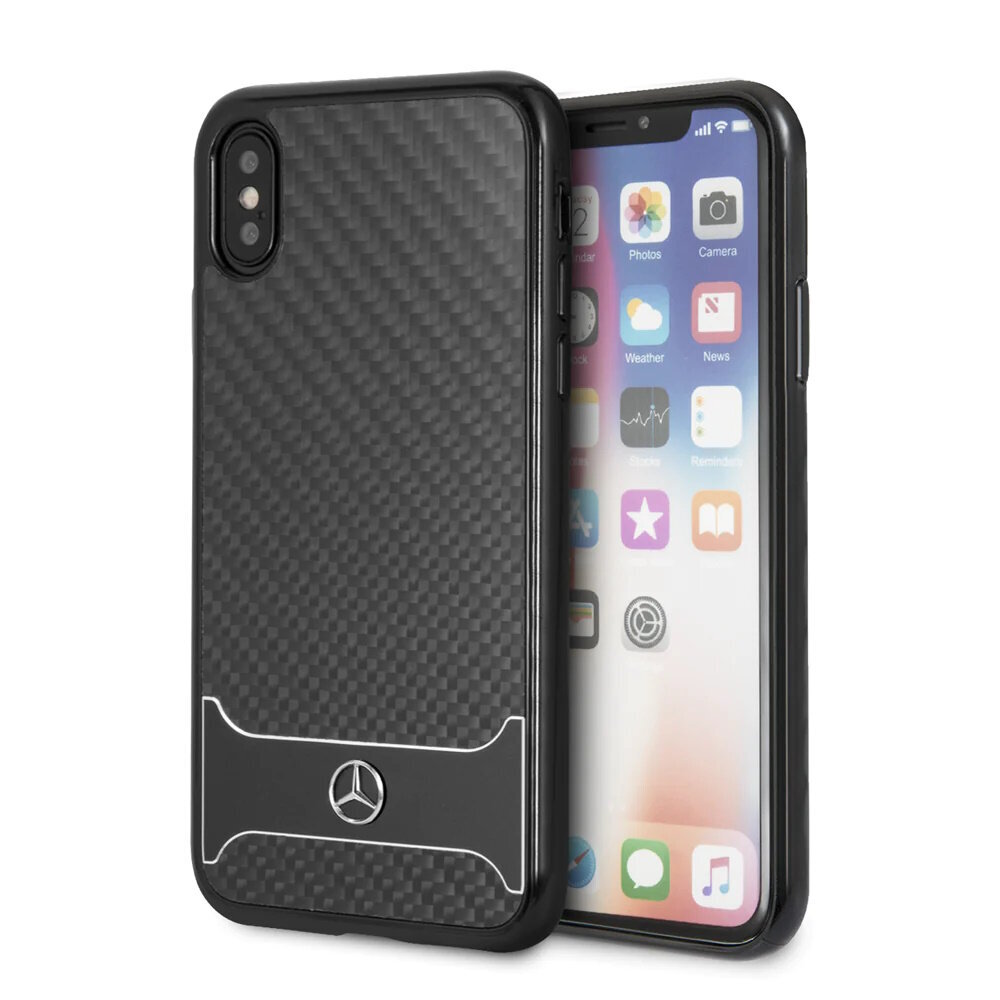 Mercedes Black Carbon kaina ir informacija | Telefono dėklai | pigu.lt