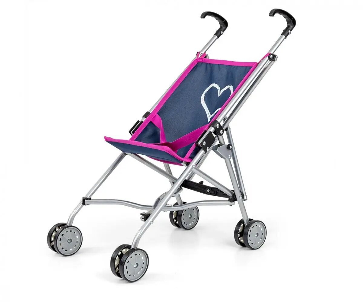 Lėlių vežimėlis Milly Mally Julia Prestige Navy, mėlynas kaina ir informacija | Žaislai mergaitėms | pigu.lt