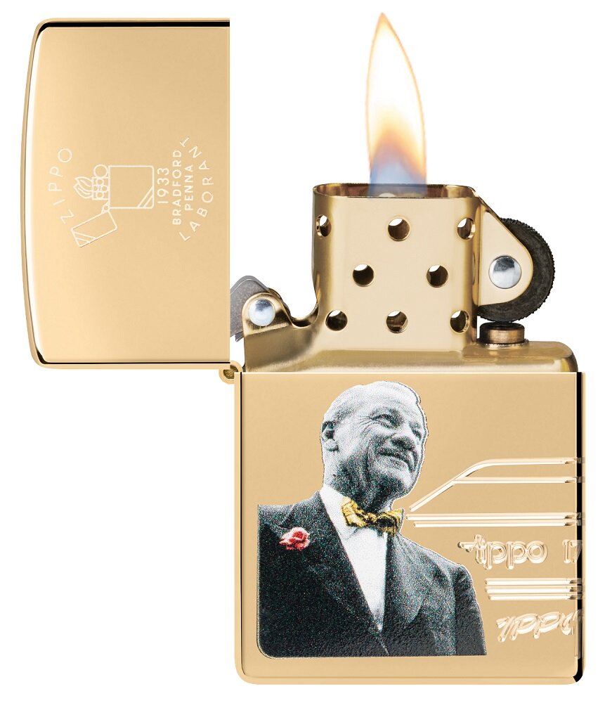 Žiebtuvėlis Zippo 48716 Armor Founder’s Day Online Collectible, auksinis цена и информация | Žiebtuvėliai ir priedai | pigu.lt