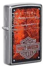 Žiebtuvėlis Zippo Harley-Davidson 49658, sidabrinis kaina ir informacija | Žiebtuvėliai ir priedai | pigu.lt