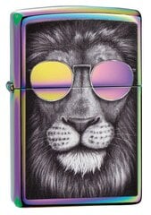 Žiebtuvėlis Zippo 151CI407606 Lion in Sunglasses, įvairių spalvų kaina ir informacija | Žiebtuvėliai ir priedai | pigu.lt