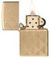 Žiebtuvėlis Zippo 48570 Armor Pattern Design, auksinis kaina ir informacija | Žiebtuvėliai ir priedai | pigu.lt