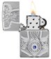 Žiebtuvėlis Zippo 49289 Armor Medieval Design, sidabrinis kaina ir informacija | Žiebtuvėliai ir priedai | pigu.lt