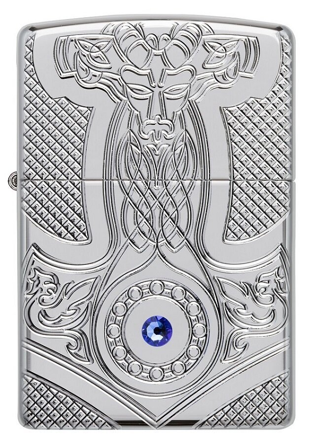 Žiebtuvėlis Zippo 49289 Armor Medieval Design, sidabrinis kaina ir informacija | Žiebtuvėliai ir priedai | pigu.lt