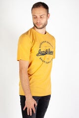 Marškinėliai vyrams Jack&Jones, geltoni kaina ir informacija | Vyriški marškinėliai | pigu.lt