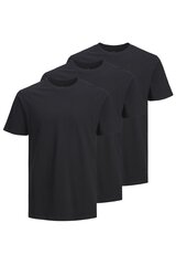 Мужская футболкa Jack & Jones 12249322BLACK, черный цена и информация | Мужские футболки | pigu.lt