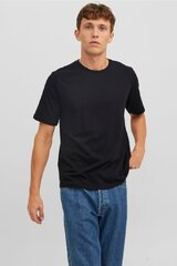 Мужская футболкa Jack & Jones 12249322BLACK, черный цена и информация | Футболка мужская | pigu.lt