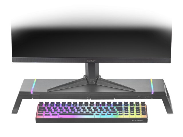 MARS GAMING MGS-ONE Monitoriaus stovas Chroma RGB / USB 2.0 kaina ir informacija | Kompiuterių aušinimo ir kiti priedai | pigu.lt