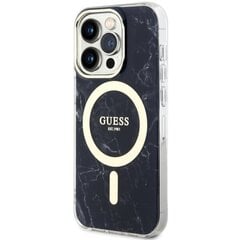 Guess Marble MagSafe - Etui iPhone 14 Pro Max (Czarny) цена и информация | Чехлы для телефонов | pigu.lt