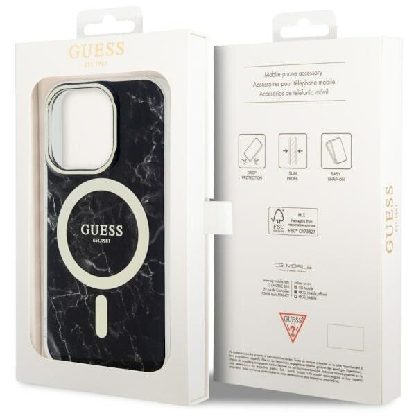 CG Mobile Guess Marble MagSafe Case GUHMP14XPCUMAK kaina ir informacija | Telefono dėklai | pigu.lt