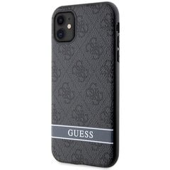 Guess GUHCN61P4SNK iPhone 11 | Xr szary|grey hardcase 4G Stripe цена и информация | Чехлы для телефонов | pigu.lt