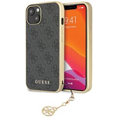 Guess GUHCP14SGF4GGR iPhone 14 6.1" szary|grey hardcase 4G Charms Collection цена и информация | Чехлы для телефонов | pigu.lt