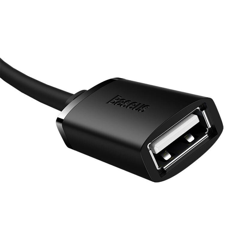 Baseus, USB-A M/F, 0.5 m kaina ir informacija | Adapteriai, USB šakotuvai | pigu.lt