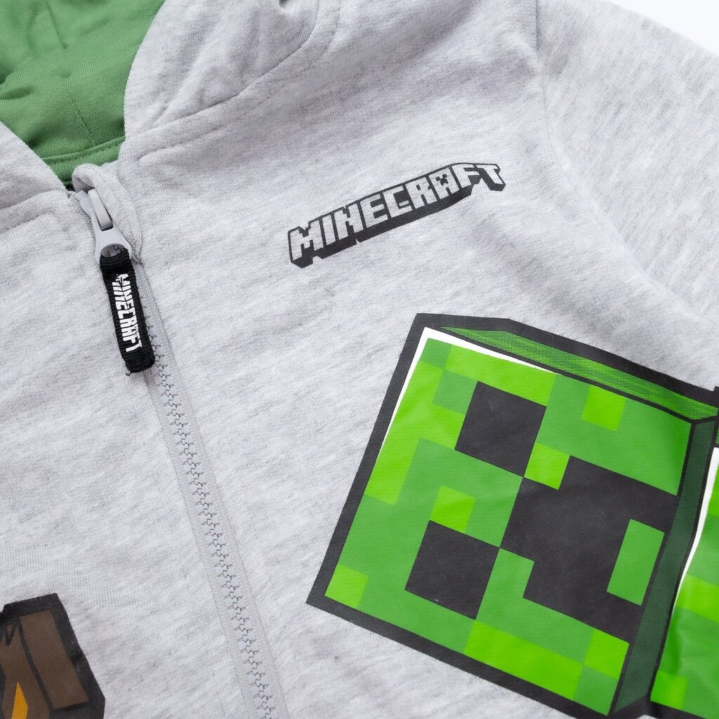 Megztinis vaikams Minecraft, pilkas kaina ir informacija | Megztiniai, bluzonai, švarkai berniukams | pigu.lt