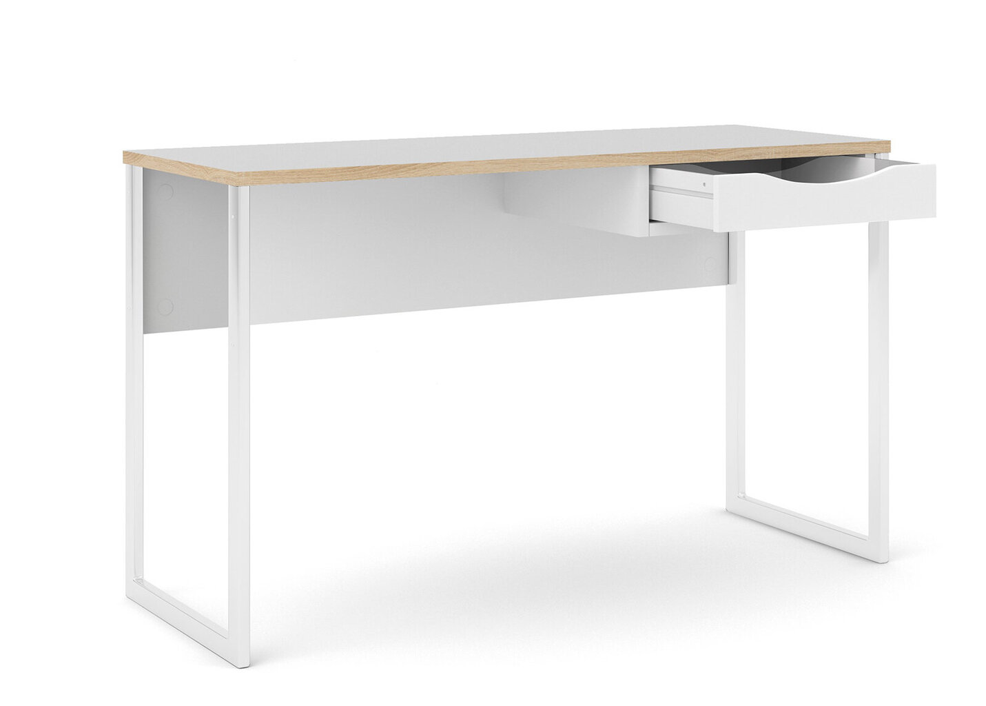 Rašomasis stalas Function Plus, baltas/rudas kaina ir informacija | Kompiuteriniai, rašomieji stalai | pigu.lt