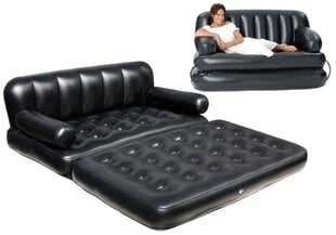 Pripučiama sofa Bestway, 188x152x64cm, juoda kaina ir informacija | Pripučiami čiužiniai ir baldai | pigu.lt