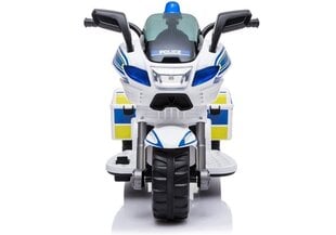 Vienvietis vaikiškas elektrinis policijos motociklas TR1912, baltas kaina ir informacija | Elektromobiliai vaikams | pigu.lt
