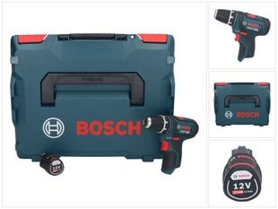 Аккумуляторная дрель Bosch GSR 12V-15 Professional, 12 В, с аккумулятором и без зарядного устройства цена и информация | Шуруповерты, дрели | pigu.lt