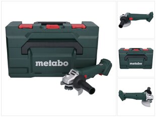 Аккумуляторная угловая шлифовальная машина Metabo W 18 L 9-125, 18 В, нет аккумулятора и зарядного устройства цена и информация | Шлифовальные машины | pigu.lt