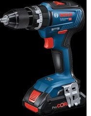 Аккумуляторная ударная дрель Bosch GSB 18V-55, 18 В, с аккумулятором и без зарядного устройства цена и информация | Шуруповерты, дрели | pigu.lt