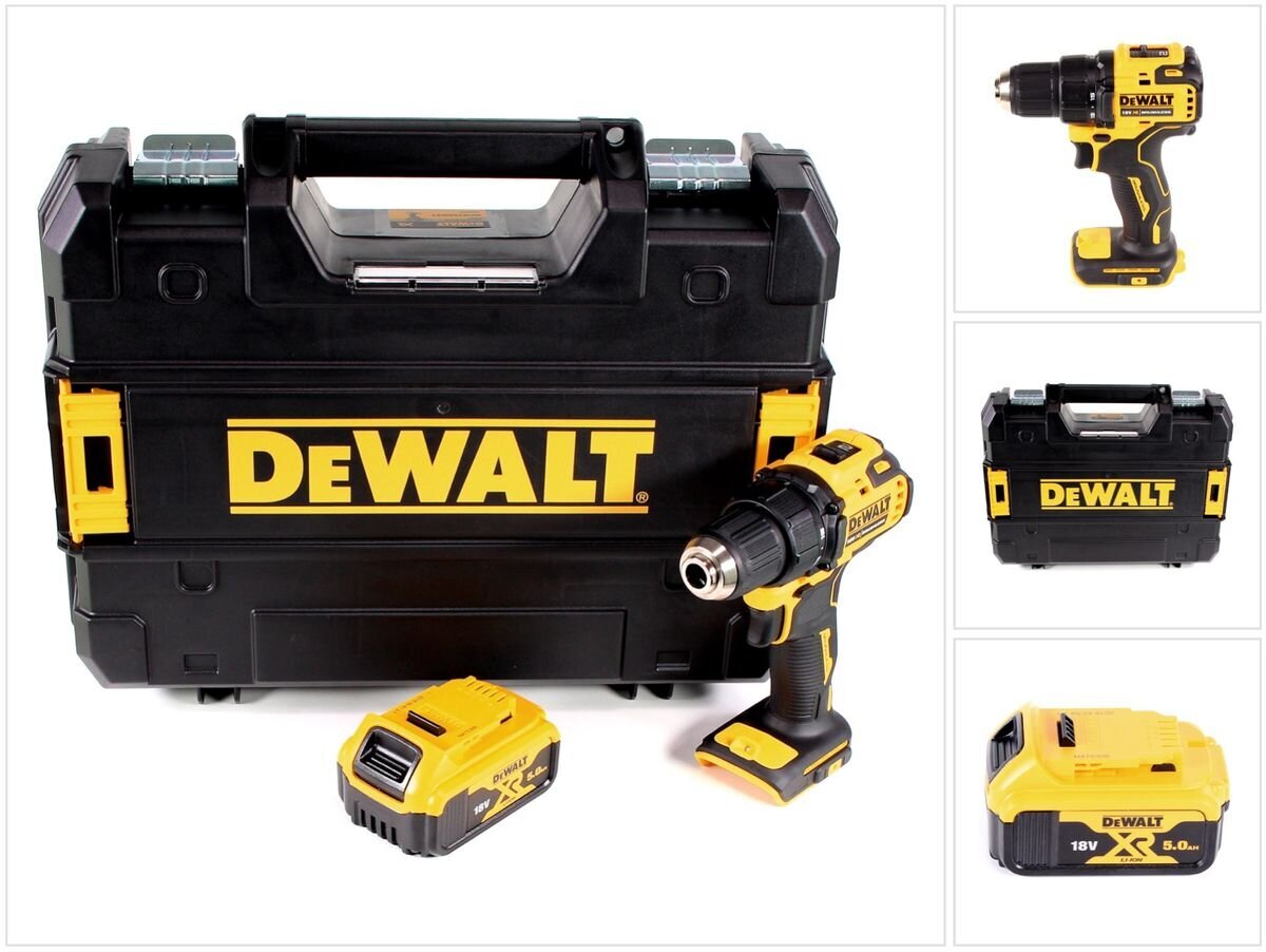 Akumuliatorinis gręžtuvas DeWalt DCD 708 NT, 18 V, su akumuliatoriumi be įkroviklio цена и информация | Suktuvai, gręžtuvai | pigu.lt