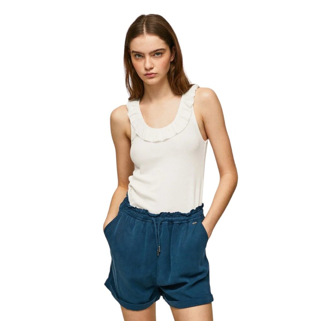 Pepe Jeans marškinėliai moterims 80071, balti kaina ir informacija | Marškinėliai moterims | pigu.lt