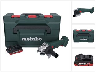 Аккумуляторная угловая шлифовальная машина Metabo W 18 L 9-125, 18 В, с аккумулятором и без зарядного устройства цена и информация | Шлифовальные машины | pigu.lt