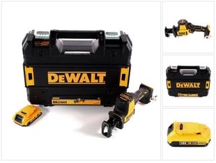 DeWalt DCS 369 NT akumuliatorinis tiesinis pjūklas 18 V + 1x akumuliatorius 2,0 Ah + TSTAK - be įkroviklio kaina ir informacija | Pjūklai, pjovimo staklės | pigu.lt